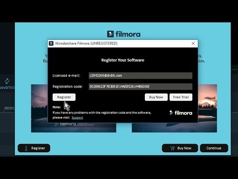 filmora 9 crack email and registeration code